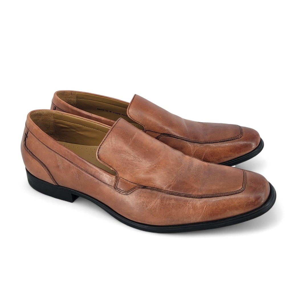 Cole Haan Men's Size 12 Brown Leather Slip-On Loafers Comfort Dress Shoes EUC